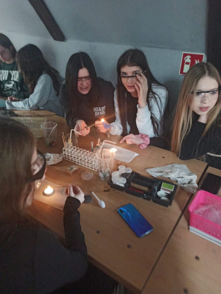 16.01.2023-Klasa 2C na warsztatach chemicznych w Toruniu — zdjęcie 12